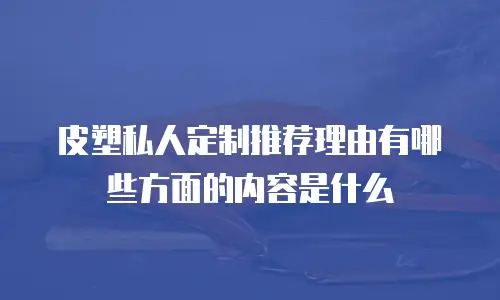 皮塑私人定制推荐理由有哪些方面的内容是什么