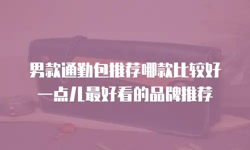 男款通勤包推荐哪款比较好一点儿最好看的品牌推荐