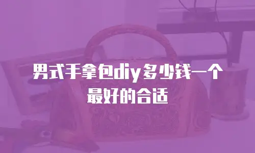 男式手拿包diy多少钱一个最好的合适