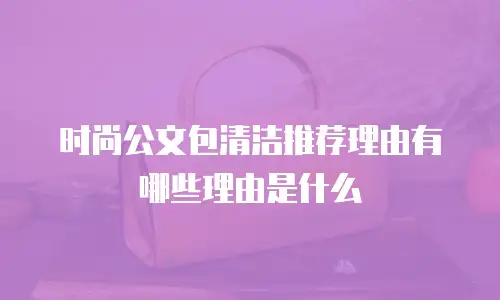 时尚公文包清洁推荐理由有哪些理由是什么