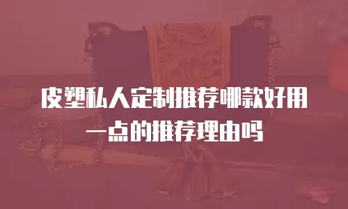 皮塑私人定制推荐哪款好用一点的推荐理由吗