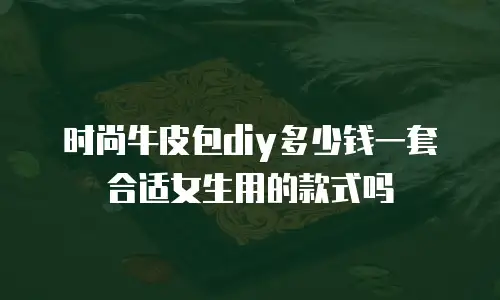 时尚牛皮包diy多少钱一套合适女生用的款式吗