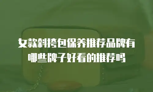 女款斜挎包保养推荐品牌有哪些牌子好看的推荐吗