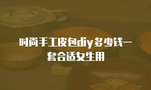 时尚手工皮包diy多少钱一套合适女生用