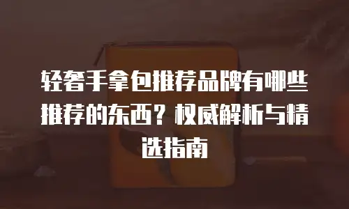 轻奢手拿包推荐品牌有哪些推荐的东西？权威解析与精选指南