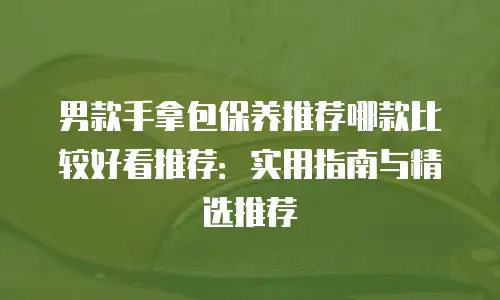 男款手拿包保养推荐哪款比较好看推荐：实用指南与精选推荐