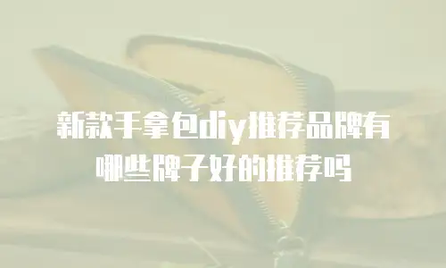 新款手拿包diy推荐品牌有哪些牌子好的推荐吗