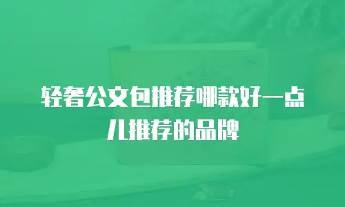 轻奢公文包推荐哪款好一点儿推荐的品牌