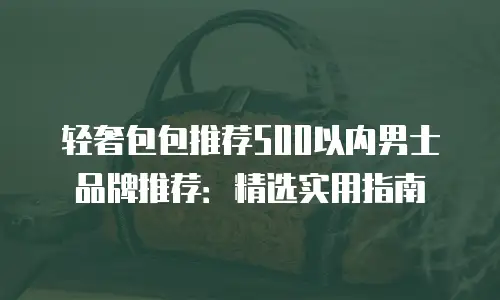 轻奢包包推荐500以内男士品牌推荐：精选实用指南