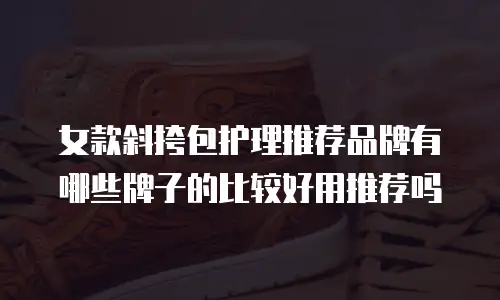 女款斜挎包护理推荐品牌有哪些牌子的比较好用推荐吗