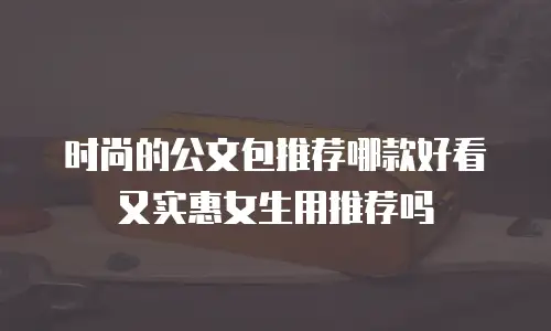 时尚的公文包推荐哪款好看又实惠女生用推荐吗