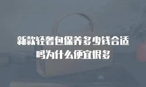 新款轻奢包保养多少钱合适吗为什么便宜很多