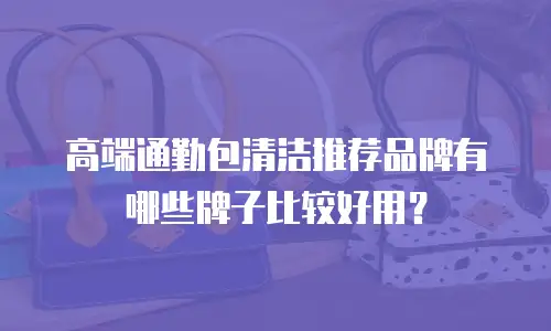 高端通勤包清洁推荐品牌有哪些牌子比较好用？