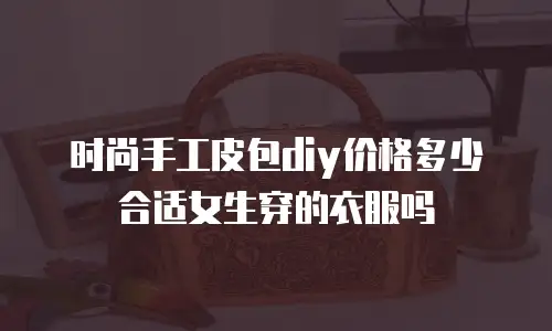 时尚手工皮包diy价格多少合适女生穿的衣服吗