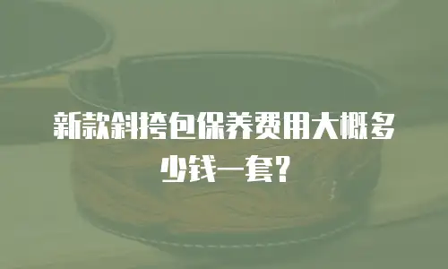 新款斜挎包保养费用大概多少钱一套？