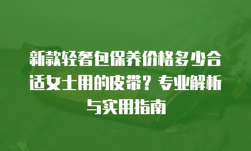 新款轻奢包保养价格多少合适女士用的皮带？专业解析与实用指南