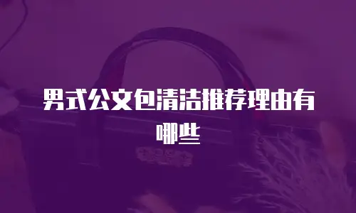 男式公文包清洁推荐理由有哪些