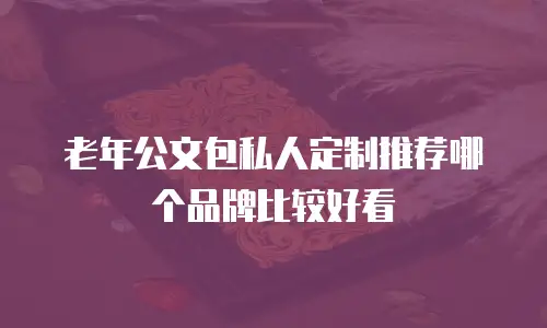 老年公文包私人定制推荐哪个品牌比较好看