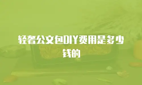 轻奢公文包DIY费用是多少钱的