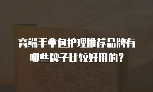 高端手拿包护理推荐品牌有哪些牌子比较好用的？