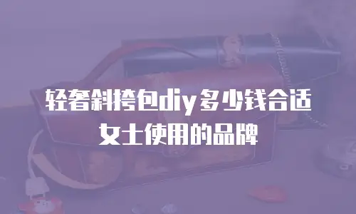 轻奢斜挎包diy多少钱合适女士使用的品牌