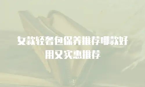 女款轻奢包保养推荐哪款好用又实惠推荐