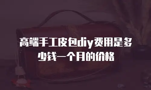 高端手工皮包diy费用是多少钱一个月的价格