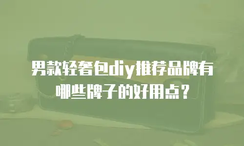 男款轻奢包diy推荐品牌有哪些牌子的好用点？