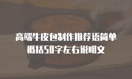 高端牛皮包制作推荐语简单概括50字左右说明文