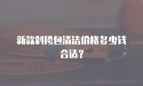 新款斜挎包清洁价格多少钱合适？