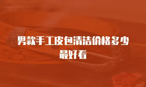 男款手工皮包清洁价格多少最好看