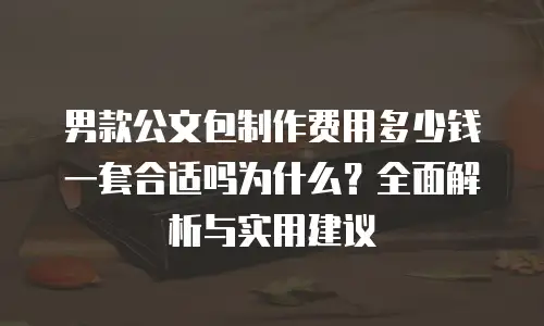 男款公文包制作费用多少钱一套合适吗为什么？全面解析与实用建议