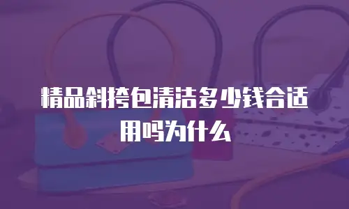 精品斜挎包清洁多少钱合适用吗为什么