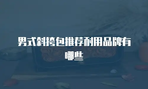 男式斜挎包推荐耐用品牌有哪些