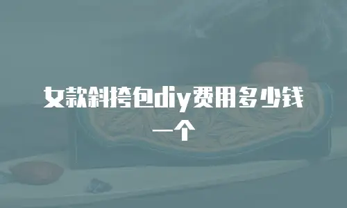 女款斜挎包diy费用多少钱一个