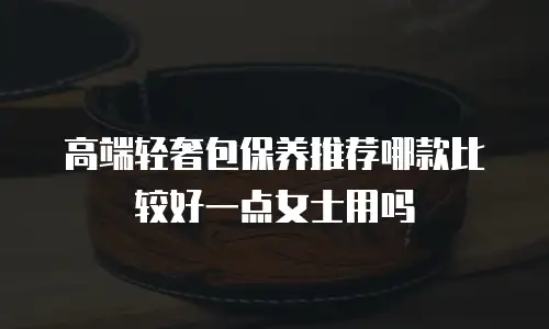 高端轻奢包保养推荐哪款比较好一点女士用吗