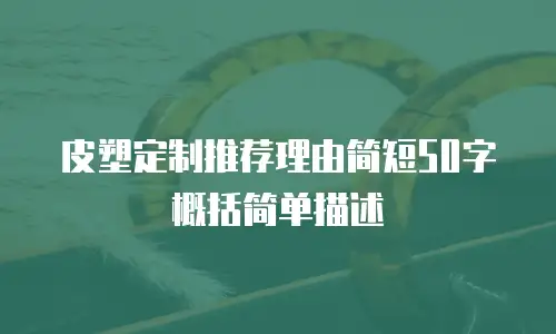皮塑定制推荐理由简短50字概括简单描述