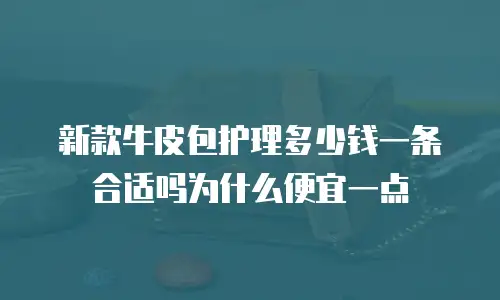 新款牛皮包护理多少钱一条合适吗为什么便宜一点