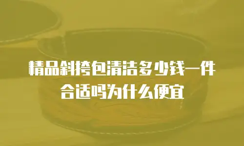 精品斜挎包清洁多少钱一件合适吗为什么便宜