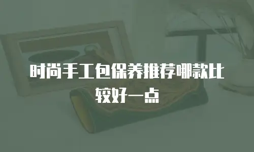 时尚手工包保养推荐哪款比较好一点