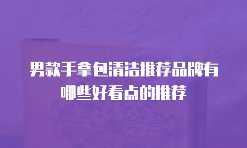 男款手拿包清洁推荐品牌有哪些好看点的推荐
