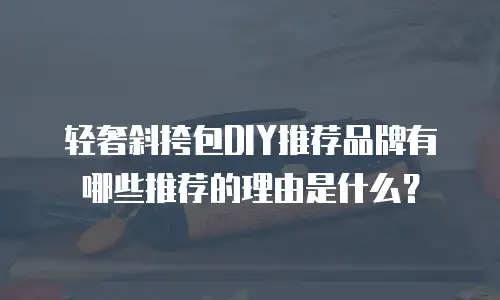 轻奢斜挎包DIY推荐品牌有哪些推荐的理由是什么？