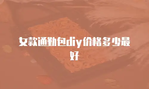 女款通勤包diy价格多少最好