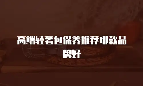 高端轻奢包保养推荐哪款品牌好