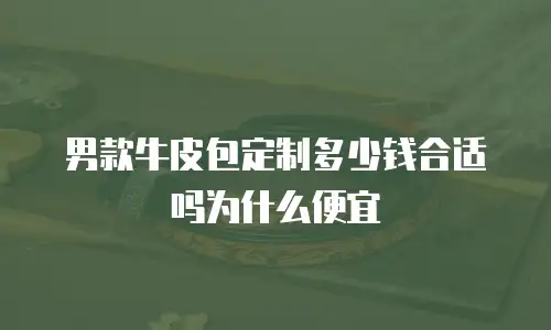 男款牛皮包定制多少钱合适吗为什么便宜