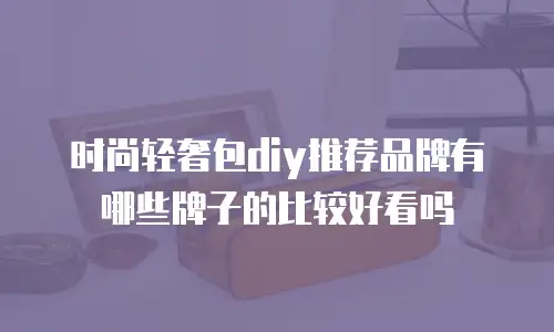 时尚轻奢包diy推荐品牌有哪些牌子的比较好看吗