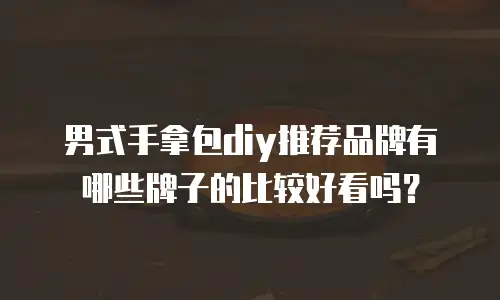 男式手拿包diy推荐品牌有哪些牌子的比较好看吗？
