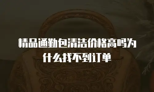 精品通勤包清洁价格高吗为什么找不到订单