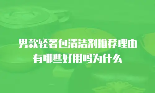 男款轻奢包清洁剂推荐理由有哪些好用吗为什么