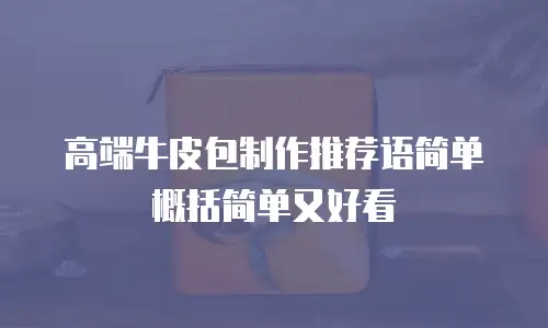 高端牛皮包制作推荐语简单概括简单又好看
